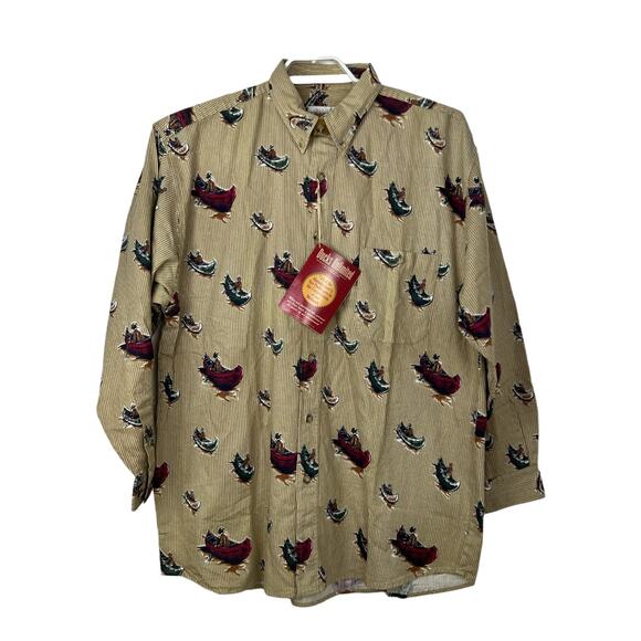 New With Tags Ducks Unlimited Canoes Long Sleeve Shirt Men's Size XL LS - Picture 1 of 12